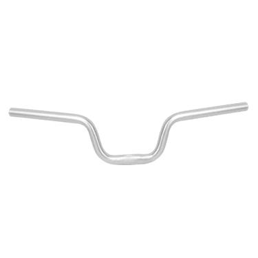 Imagem de Fancyes Guiador de dobrável em forma de de liga de alumínio 25,4 × 580 mm, Prata H160mm