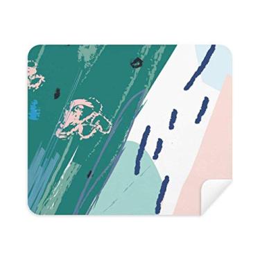 Imagem de Rivers Art Pattern Pano de limpeza de tela, 2 peças, tecido de camurça