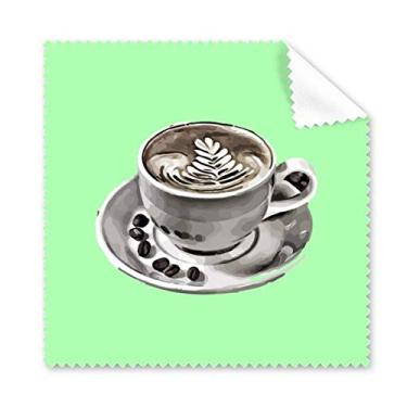 Imagem de Pintura em aquarela CAF pano de limpeza de café limpador de tela de telefone 5 peças