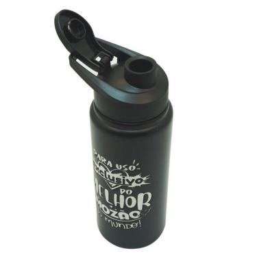 Imagem de Squeeze Preto Com Bico 600 Ml Melhor Mozão - CEBOLA 99823