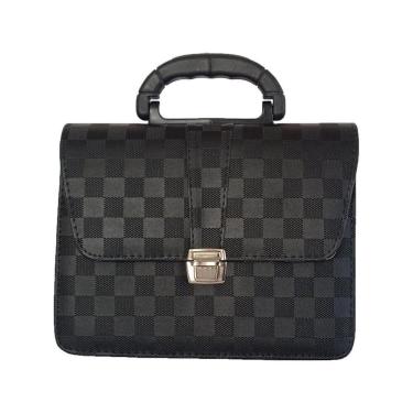 Imagem de Pasta Executiva Ccb Dupla Quadriculado F1 Preto Ap - R1682