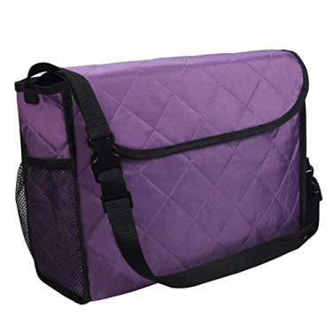 Imagem de Menolana Bolsa na parte de trás com bolso interno organizador de armazenamento para scooters elétricos adultos, roxo