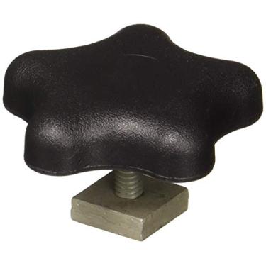 Imagem de Dometic Ajustador de Puxador Botão Diâmetro 1-7/8 Conjunto de Parafusos 1-1/4 Preto Alumínio