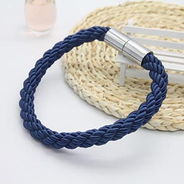 Imagem de Cinta de cortina Acessórios decorativos Cinta de janela Suporte de fivela de cortina magnética Acessório de grampos de amarração, azul, 1 peça