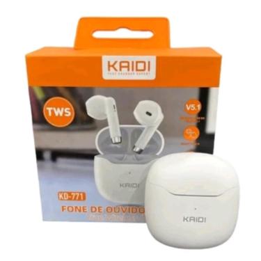 Imagem de Fone De Ouvido Sem Fio Bluetooth Tws kaidi SmartTouch Kd-771 branco original game melhor qualidade