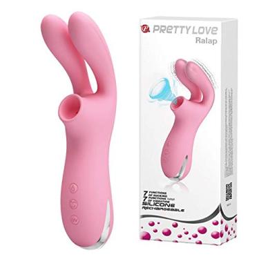 Imagem de Vibrador Sugador de Clitóris Orelha de Coelho Recarregável