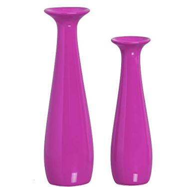 Imagem de Duo Castiçal Bella G E Peq Ceramicas Pegorin Orquidea
