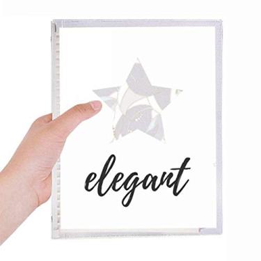 Imagem de Caderno de plantas de desenho de cor clara com folhas soltas diário recarregável