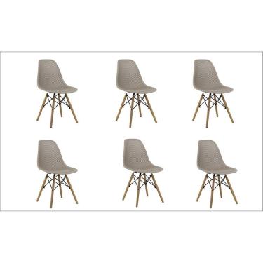 Imagem de Conjunto 6 Cadeiras Eloá Rivatti Móveis Nude
