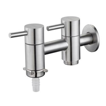 Imagem de Torneira Inox Tanque c/ saída p/ Máq. de Lavar Link Doan NOX12