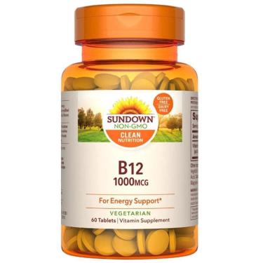 Imagem de Vitamina B12, 1000mcg, 60 Comprimidos, Sundown