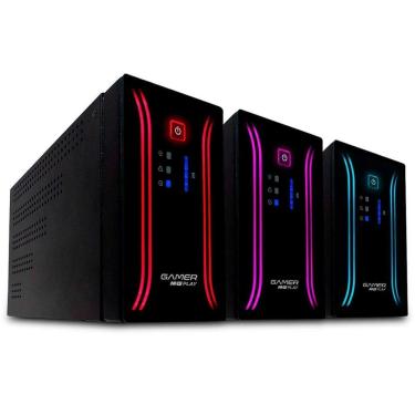 Imagem de Nobreak gamer nhs play senoidal 1000va, ent. bivolt, saída