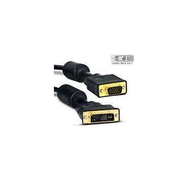 Imagem de 2x Cabo monitor  DVI-I macho para VGA machole 5,0 mts kit c/2 pçs - mk