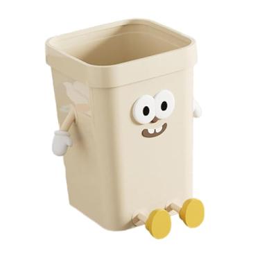 Imagem de WeiLaiKeQi Lixeira Lata de lixo Criativo Desenho Animado Estiloso Recipiente Lixeira Composteira Doméstica Balde para Sob a Mesa Quarto Casa Cozinha Estudo, Sessão Pequena