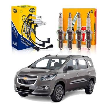 Imagem de Kit Vela Ngk Cabo Spin 1.8 8v 2012 A 2016 - Marelli