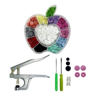 Imagem de Alicate Pressão de Prega Botão Plásticos Ritas 130 Botões Rita Colorid