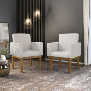 Imagem de Kit 02 Cadeiras Decorativa Reforçada Oferta Balaqui Linho - B BALAQUI 