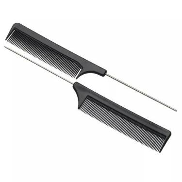 Imagem de Pente De Plástico Cabo de Metal Fino Separador De Mechas  - Santa Clar
