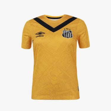 Imagem de Camisa Santos Umbro 2024 Baby Look Uniforme 3 Torcedora - Feminina, G,