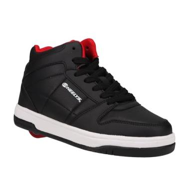 Imagem de HEELYS Unissex infantil Sector High (criança pequena/criança grande), Preto/Vector Vermelho/Branco, 4 Big Kid