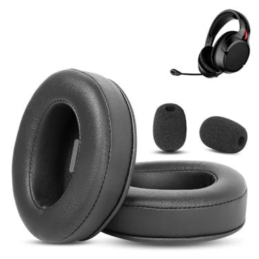 Imagem de XRHTONG Almofadas auriculares Prime compatíveis com HyperX Cloud II / 2 / III / 3 / I/Pro/Alpha/Alpha S/Flight/Stinger/Mix/CloudX/CloudX Chat Almofadas auriculares (couro proteico/espuma de memória)