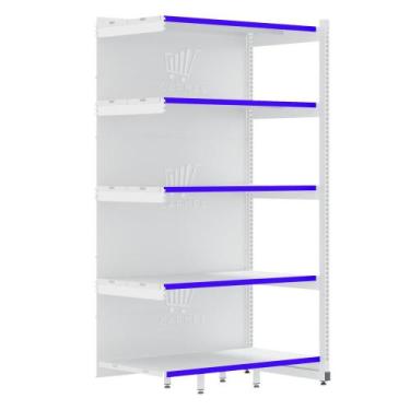 Imagem de Rack Fit Parede 1 Continuação 2,02X0,90X0,60 5 Bandejas Amapá, Branco 