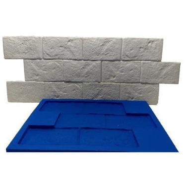 Imagem de Forma Silicone Gesso Parede 3D - Tijolinho - Xmoldes Formas 3D
