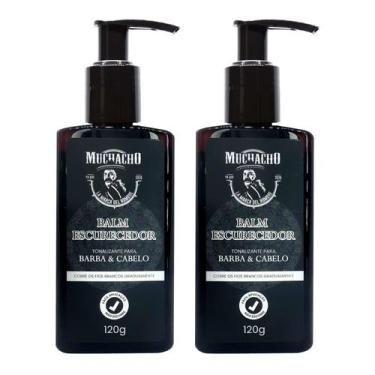 Imagem de Kit 2 Balms Escurecedores de Barba e Cabelo Muchacho 120ml cada - Com 