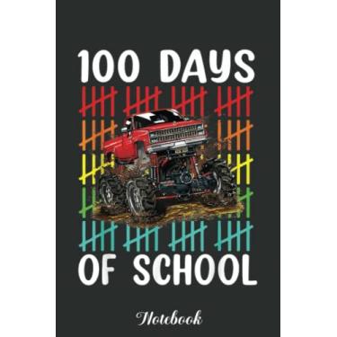 Imagem de Kids I Crushed 100 Days Of School Monster Truck Boys Notebook: Funny 100 Days Of School Gift Lined Notebook Confetti Writing Diary Planner Gift for Kids Teachers Children, Blank 110 Pages, 6x9 inches