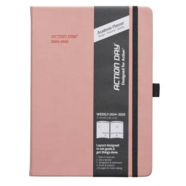 Imagem de Action Day Agenda semanal acadêmica 2024 2025 - rosa 7 x 9