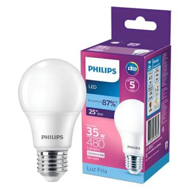 Imagem de Kit 20 Lâmpada Led Bulbo 4,5W 480Lm Bivolt Philips, 110V/220V, BRANCO-