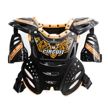 Imagem de COLETE T-REX CIRCUIT PARA MOTOCROSS ENDURO VELOCROSS COMPETIÇÕES TRILHAS (ADULTO) (Preto/Laranja Fluorescente)