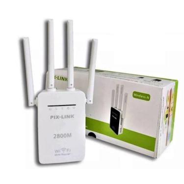 Imagem de Repetidor De Sinal Amplificador Wifi 2800mbps 4 Antenas - Wifi Router,