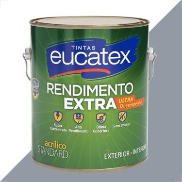 Imagem de Tinta latex eucatex rendimento extra cinza granizo 3600ml