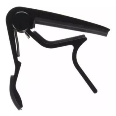Imagem de Capotraste Braçadeira Guitarra E Violão Aço E Nylon Preto - Desconheci
