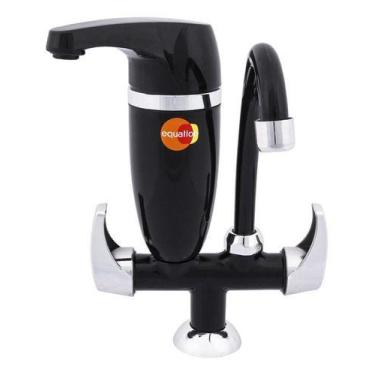 Imagem de Torneira Com Filtro De Pia Bica Alta Equation Cromada Preta