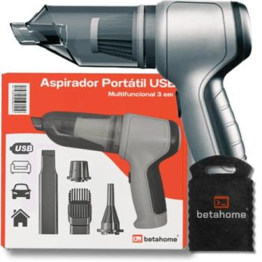 Imagem de Mini Aspirador Automotivo Soprador Usb Portátil Recarregável - Aspirad