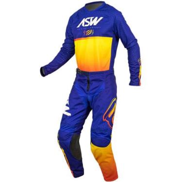 Imagem de Conjunto motocross asw image code 22 azul 42 M