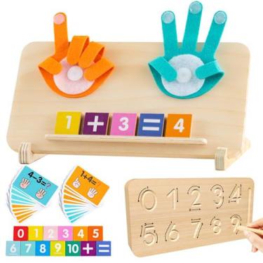 Imagem de Brinquedos Montessori HONGID para crianças de 2 a 4 anos com blocos de