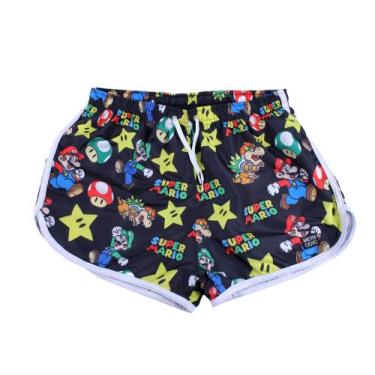 Imagem de Short Feminino Super Mario Sexy Curtinho Tactel Moda Praia TAMANHO M 