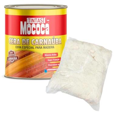 Imagem de Kit Cera Carnaúba Imbuia Mococa 900ml + Flanela Branca 100g