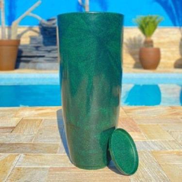 Imagem de Vaso De Planta Grande Cone Brilhante Luxo Decorativo G - Renovar Artes