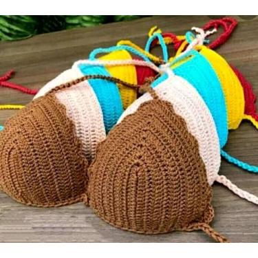 Imagem de Sutiã de crochê, Vermelho, GG