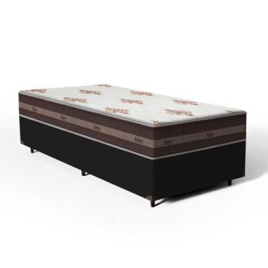 Imagem de Cama Box com Colchão de Molas Ensacadas Anjos Classic Pocket Solteiro 