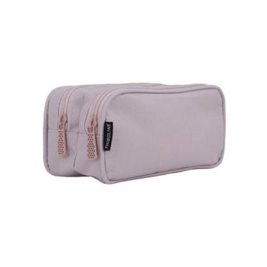 Imagem de Estojo duplo para lápis feminino - e-002 - rosa - Thigoline, Rosa