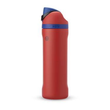 Imagem de Owala Garrafa de água térmica de aço inoxidável Marvel FreeSip com canudo para esportes e viagens, garrafa de água esportiva livre de BPA, 680 g, Homem-Aranha
