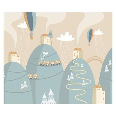 Imagem de Papel de Parede Adesivo Infantil Montanhas Bebe Quarto - 525pcm - Allo