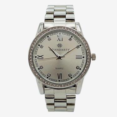 Imagem de Relógio feminino Grandarte Silver Light cor prata 40mm.
