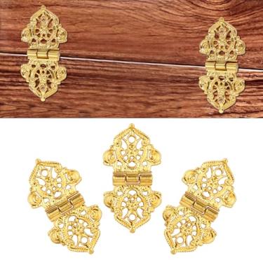 Imagem de 40 peças de dobradiça de armário antigo, dobradiça de caixa de joias de liga de zinco, mini dobradiça decorativa retrô para caixa de madeira, caixa de joias, portas de baú de madeira, caixa de