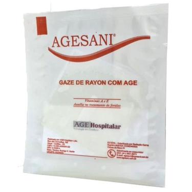 Imagem de Gaze De Rayon Com Age Tamanho 7,5Cm X 7,5Cm Agesani